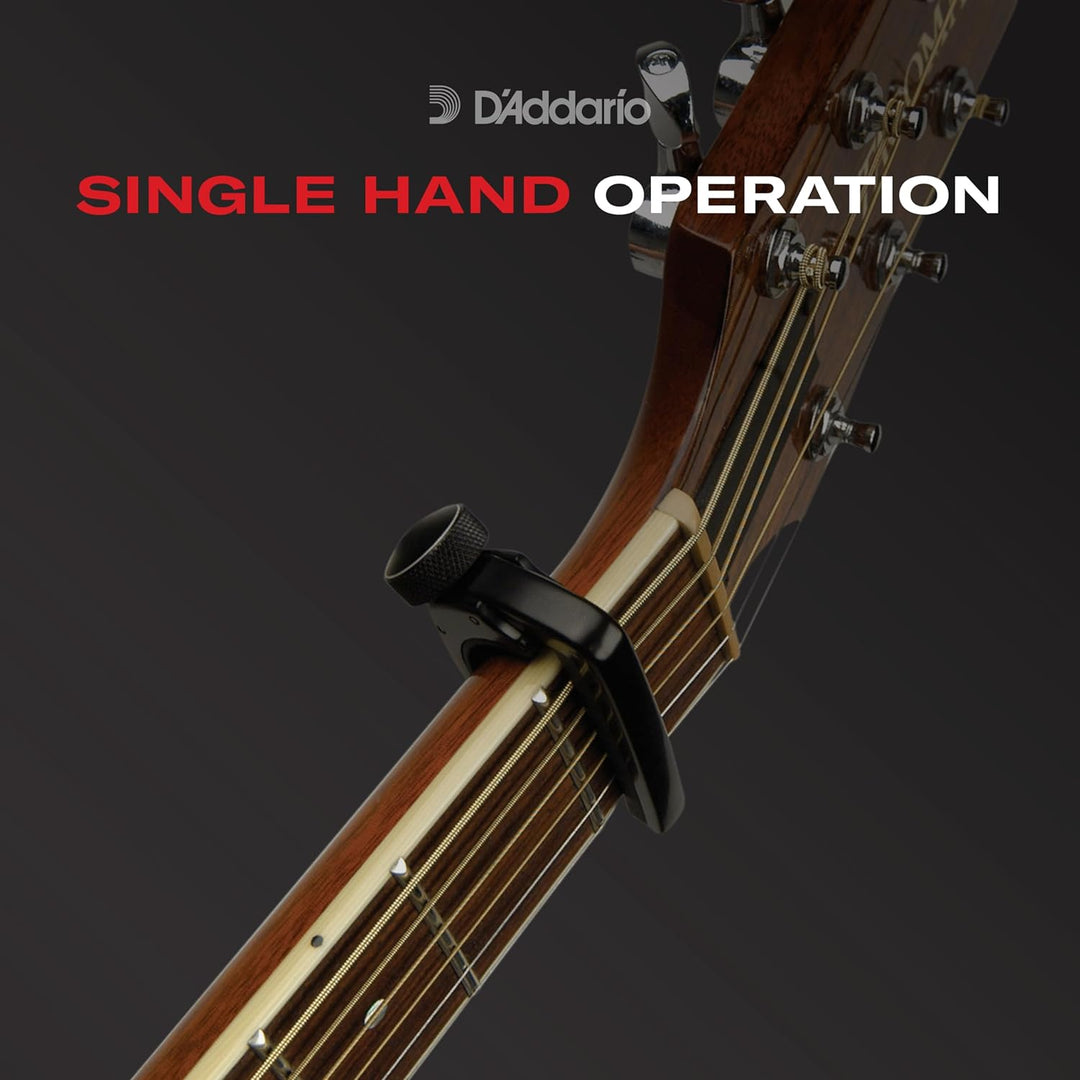 D'Addario Planet Waves D'Addario Pro Plus Capo, Schwarz, PW-CP-19, Schwarz