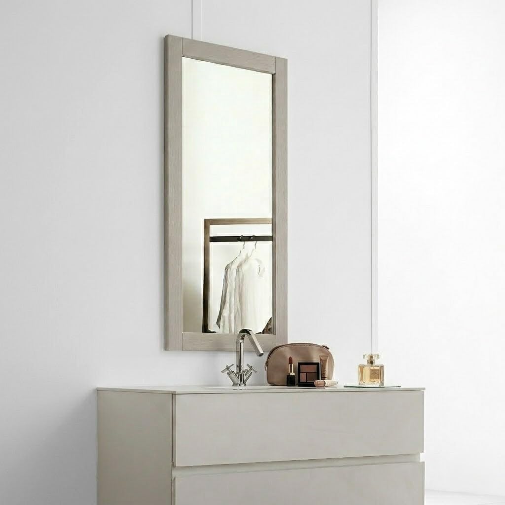 ARHome Wandspiegel, 120 x 60 cm, Taubengrau, Spiegel, Made in Italy Taupe 120 x 60, Taupe 120 x 60