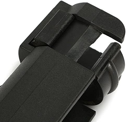 HiUmi Verstellbare schwarze Angelrutenhalterung für Boot, Kajak, drehbare Seitenhalterung, 2 Stück