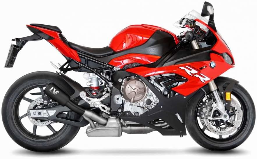 Endschalldämpfer LeoVince SLIP-ON SBK LV-10 FULL BLACK, Edelstahl schwarz, mit Zulassung für BMW S 1