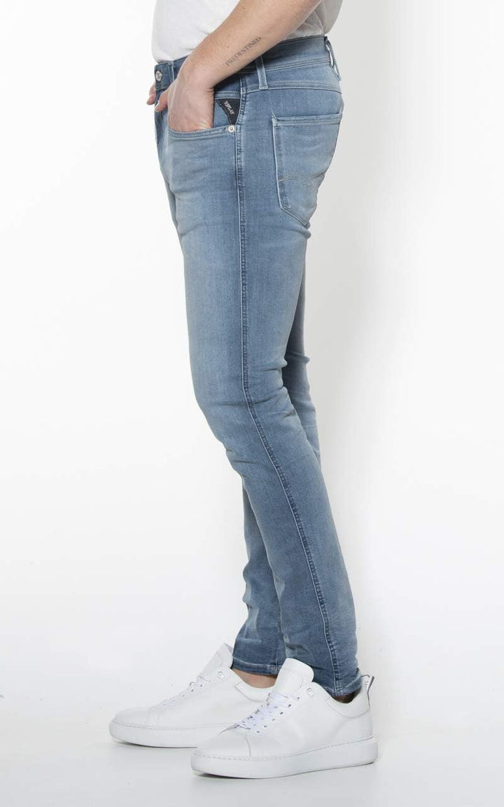 Replay Herren Jeans Hyperflex Bio mit Stretch 38W / 36L Medium Blue 009, 38W / 36L Medium Blue 009