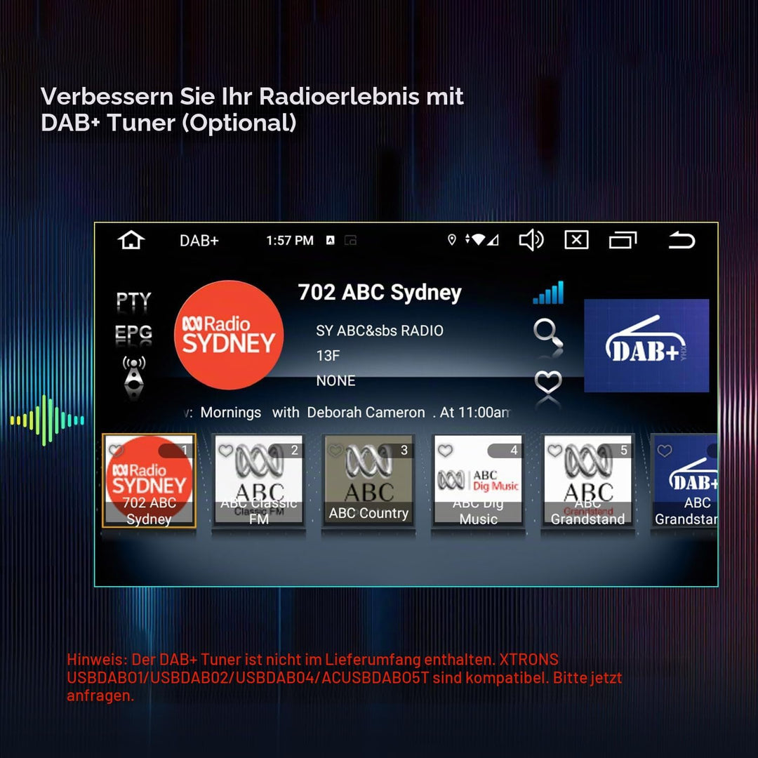 XTRONS 7 Zoll IPS Android 14 Autoradio mit Navi Octa Core 4+64GB für BMW E46 Rover ZT Eingebautes 4G