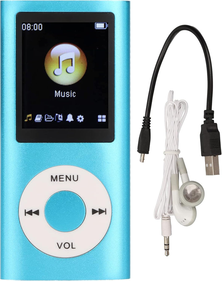MP3-Player, Stilvoller, Multifunktionaler, Verlustfreier Sound, Schlanker 1,8-Zoll-LCD-Bildschirm, T