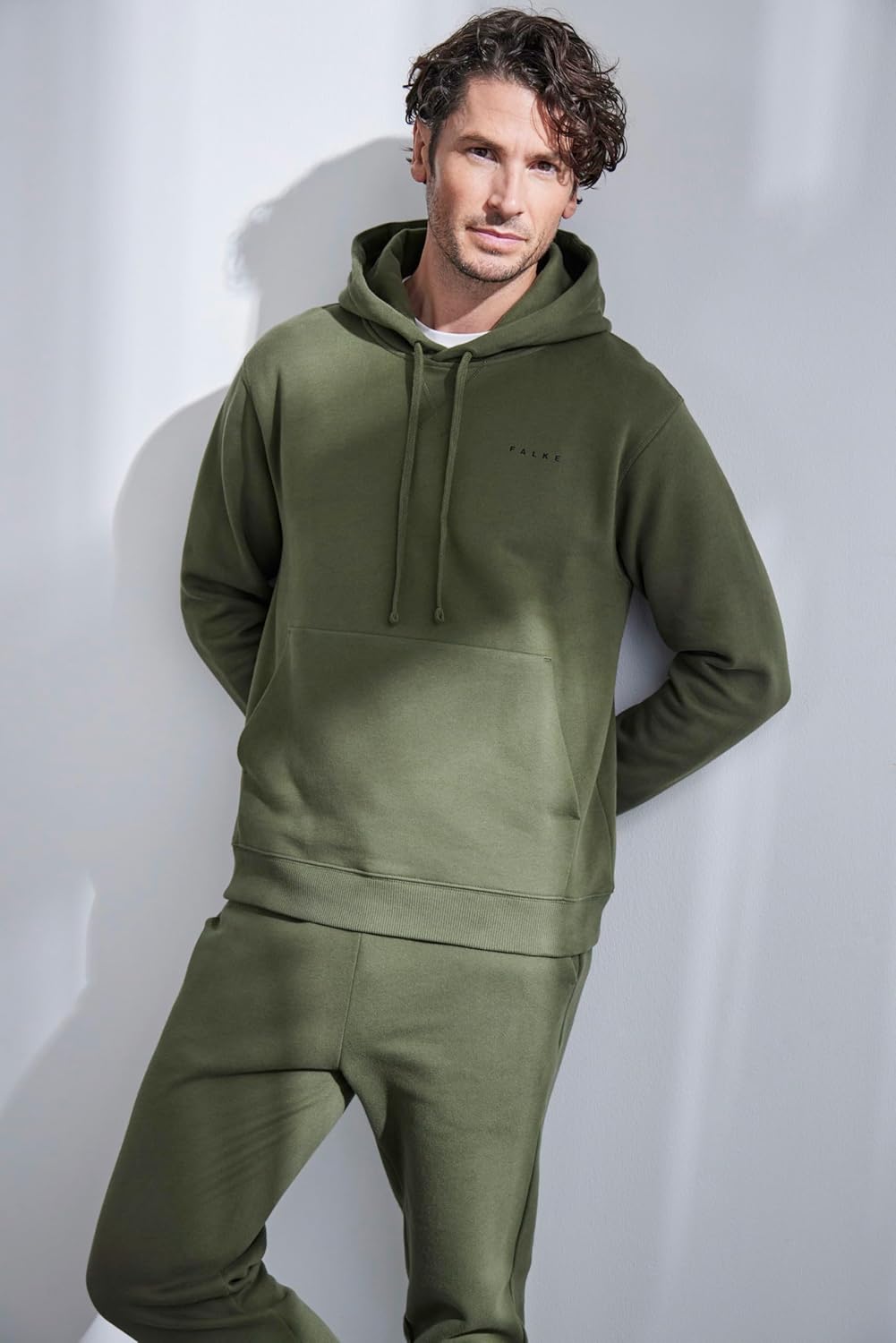 FALKE Herren Basic Sweat Hoody Kapuzenpullover weich hautfreundlich atmungsaktive Baumwolle 1 Stück