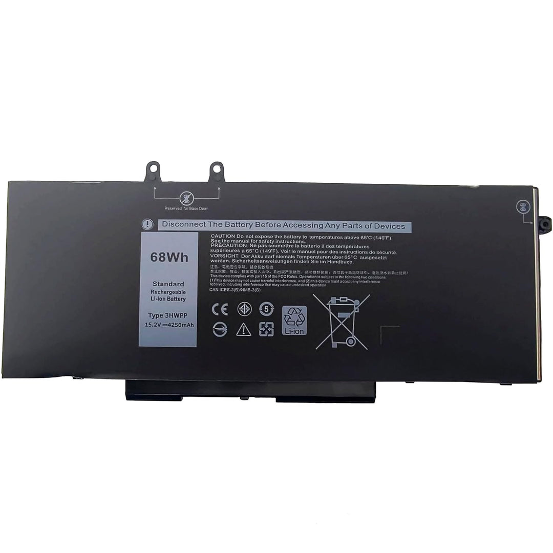 3HWPP 68Wh Ersetzen für Dell Latitude 5510 5511 5501 5410 / Precision 3541 3551 3550 / 3HWPP 3PCVM 1