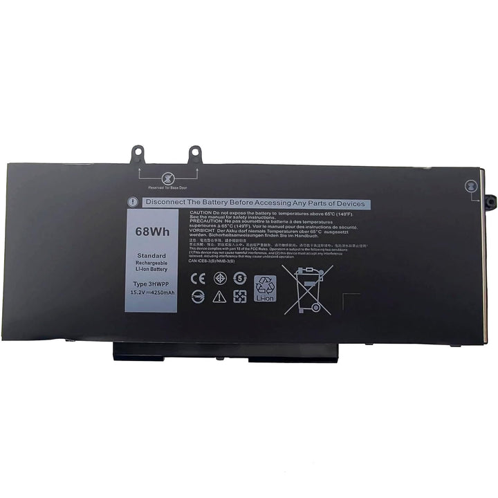 3HWPP 68Wh Ersetzen für Dell Latitude 5510 5511 5501 5410 / Precision 3541 3551 3550 / 3HWPP 3PCVM 1