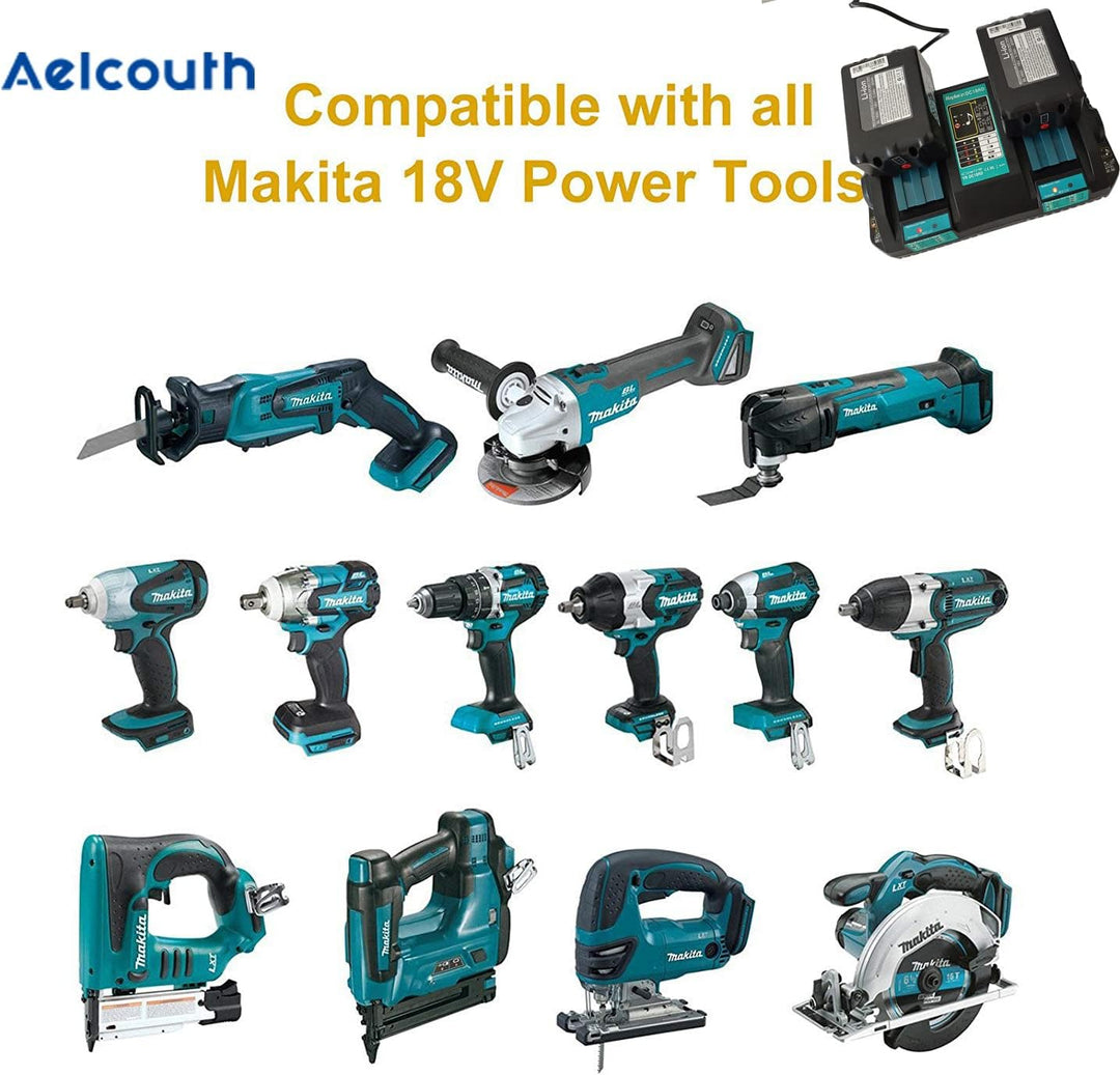 [2 Stück] 18V 5,0Ah 5000mAh Ersatz Akku für Makita DUC353Z DUR365UZ DUC303 DUC400 DMR109W Li-Ion Akk