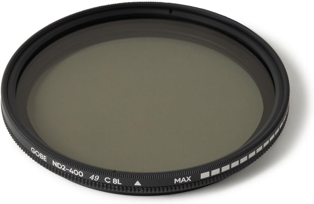 Gobe NDX 49 mm Variabler Graufilter ND2-400 ND Filter (1Peak) 49mm, 49mm
