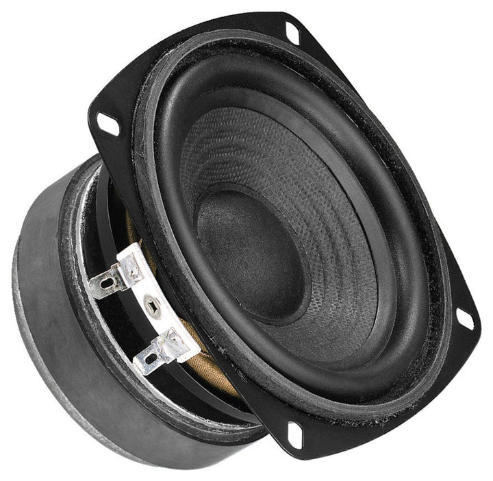 MONACOR SP-100/8 Hi-Fi Tiefmitteltöner, Bass Speaker mit stabiler Papiermembran, hochwertiger Alu-Sp