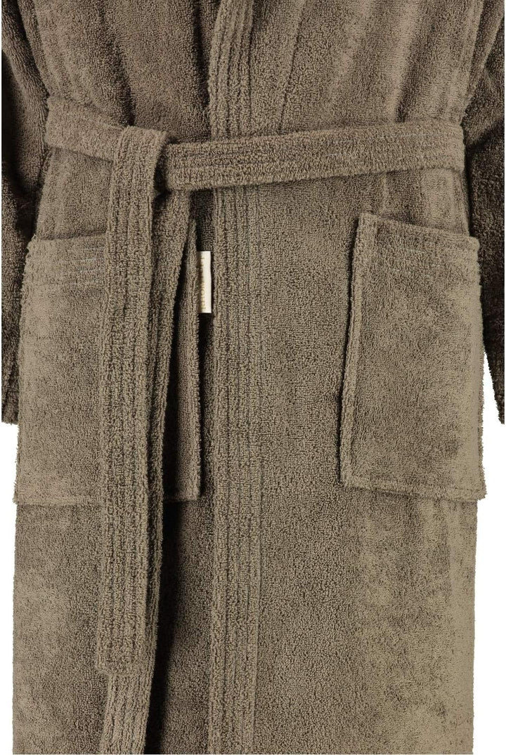 Rhomtuft Bademäntel unisex Schalkragen Sir & Lady taupe - 58 L, L