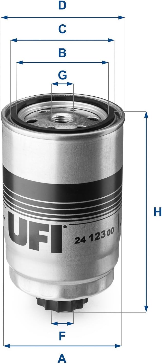 UFI Filters 24.123.00 Filtro Diesel