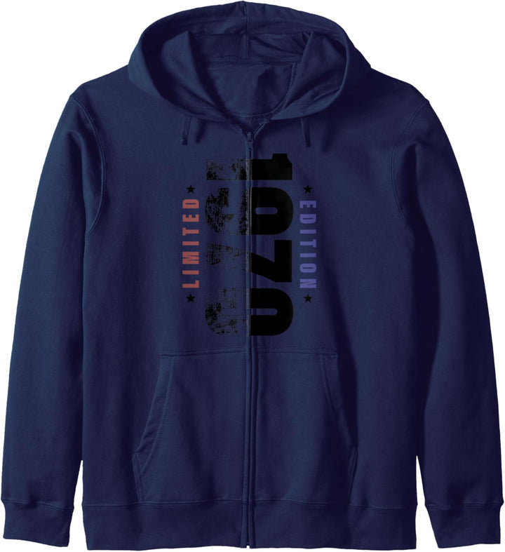 Grunge Birthday Limited Edition 1970 geboren 1970 Geschenk Kapuzenjacke