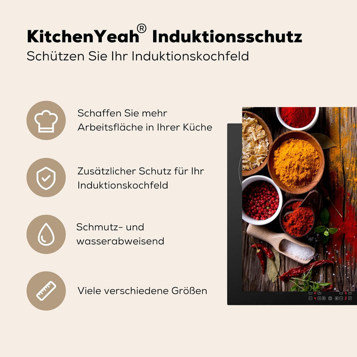 KitchenYeah© Herdabdeckplatte Einteilig Induktionsmatte Küche Abdeckung Ceranfeld Herd Abdeckplatte