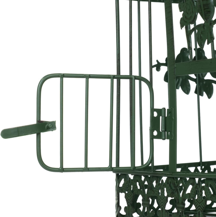 Moritz 2er Set Dekokäfige Metall altgrün Vintage Vogelkäfig Hängedeko Shabby Chic Garten Deko Käfige