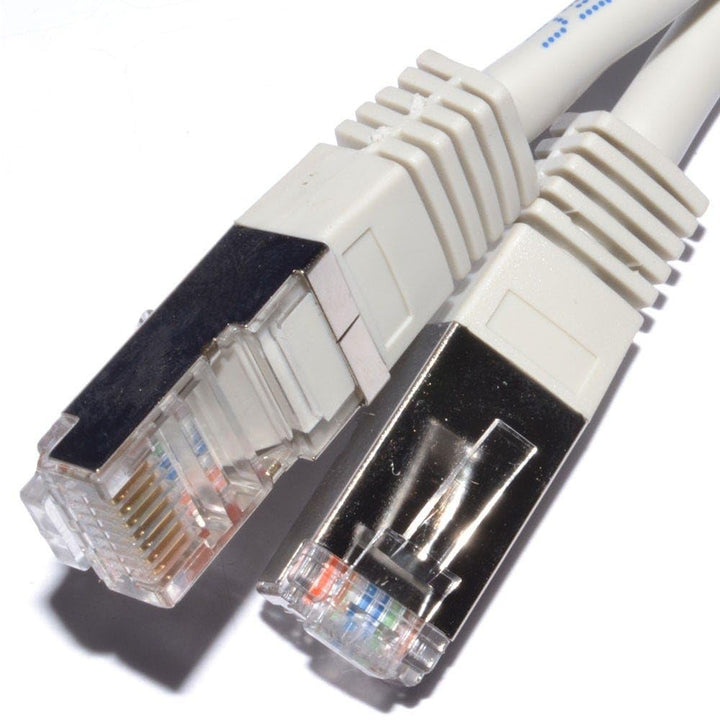 Netzwerk CAT5e FTP Ethernet LAN Abgeschirmtes Patchkabel Kabel Anschlusskabel 20 m Grey [20 Meter/20