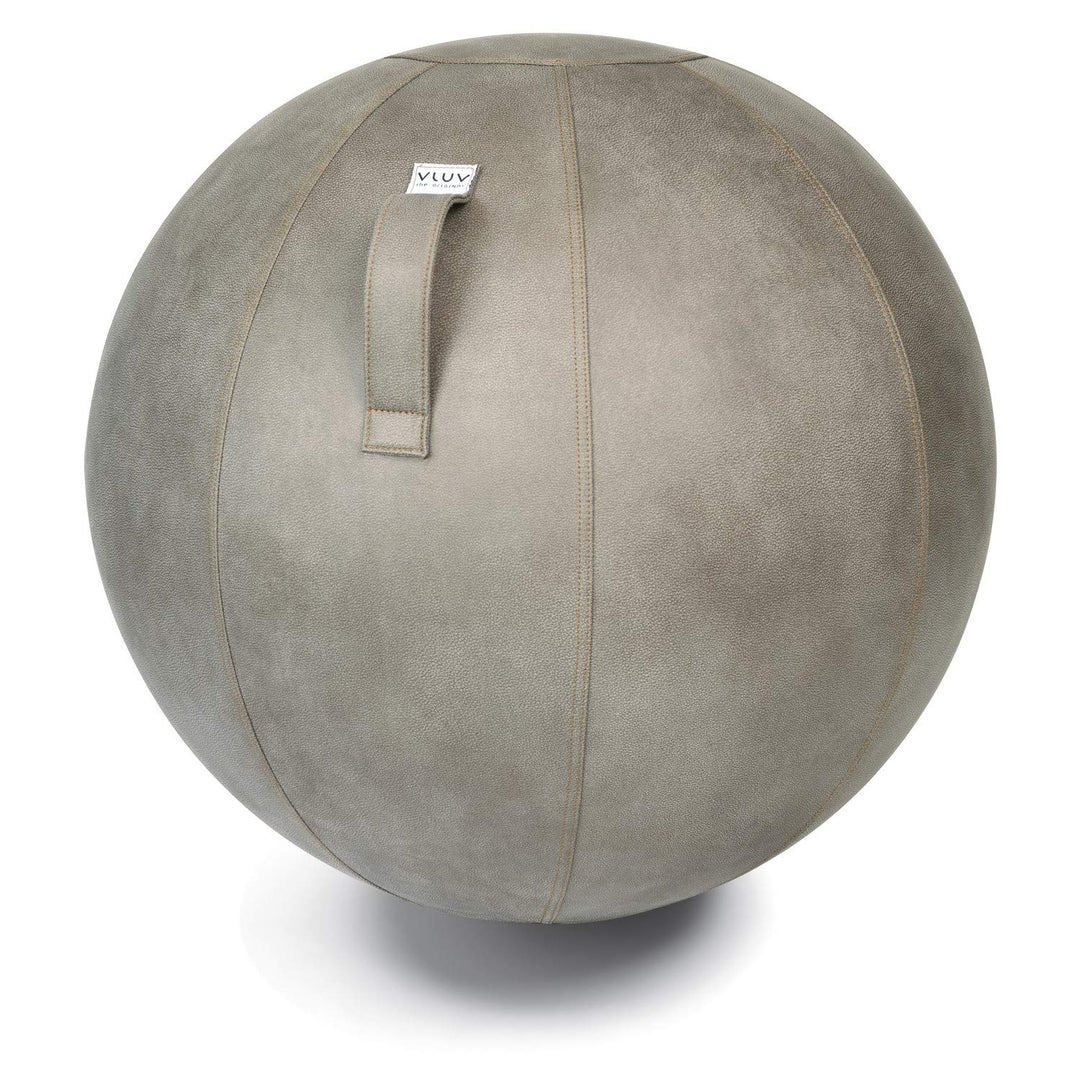 VLUV VEEL Sitzball, ergonomisches Sitzmöbel für Büro und Zuhause, Farbe: Schlamm (Mittelgrau antik),