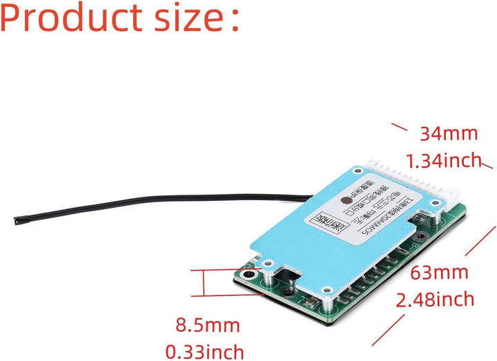 1pcs BMS 13S 48V Li-Ion PCB Schutzplatte und Temperaturregelung Schutz für Elektrofahrräder und Powe