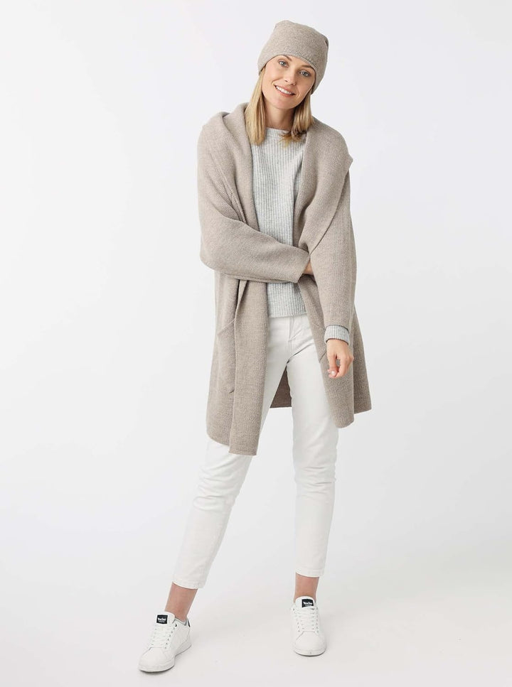 Zwillingsherz Strickjacke Cardigan für Damen - Hochwertiger Mantel Überwurf warm kuschelig weich mit