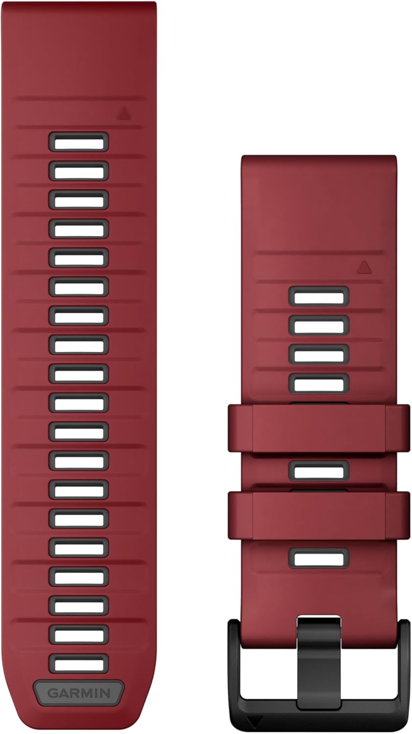 Garmin QuickFit, 26 mm Marsala/Graphit-Silikonband Marsala/Graphit 26 mm Einfarbig, Marsala/Graphit