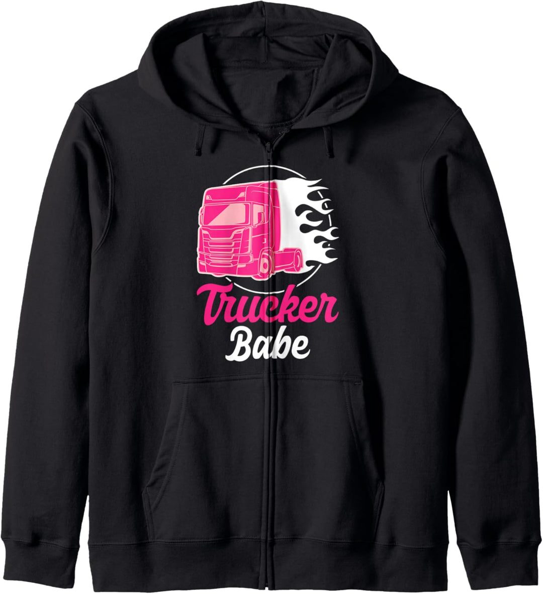 Trucker Babe - LKW-Fahrerin und Truckerin Kapuzenjacke
