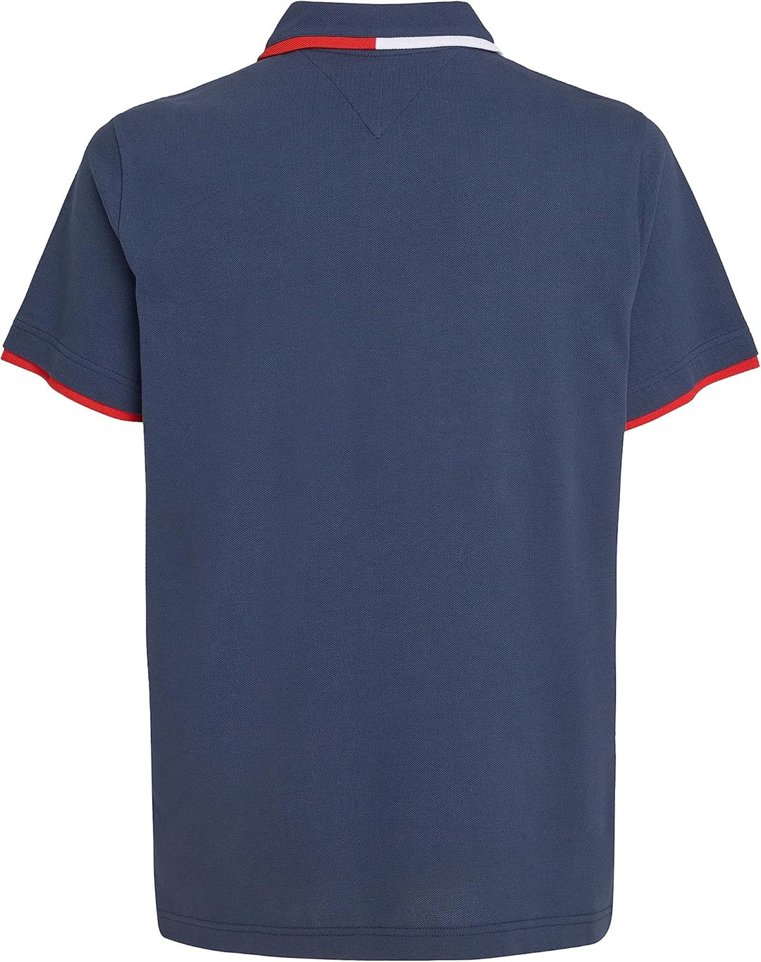 Tommy Jeans Herren TJM Reg Flag Neck Polo Kurzarm Poloshirts, Blau