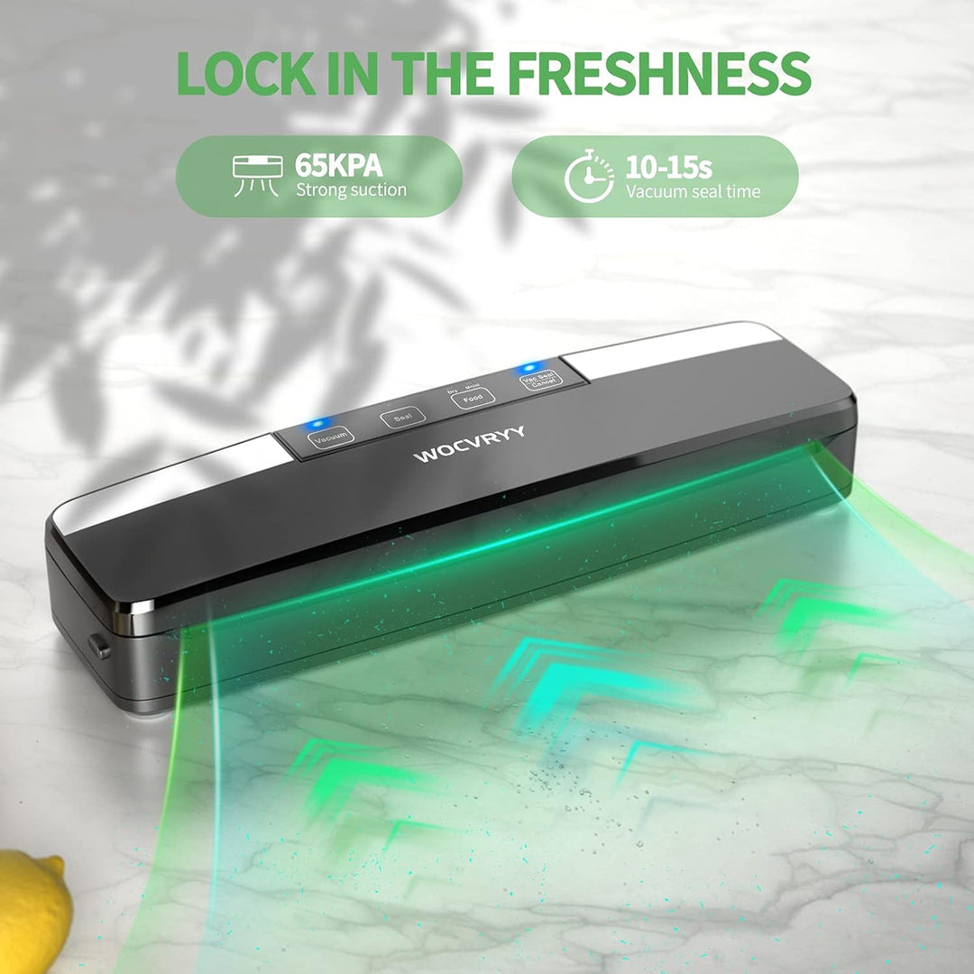 Vakuumiergerät, 6-in-1 Vakuumierer Vacuum Sealer für Sous Vide Kochen und Lebensmittel Bleiben bis z