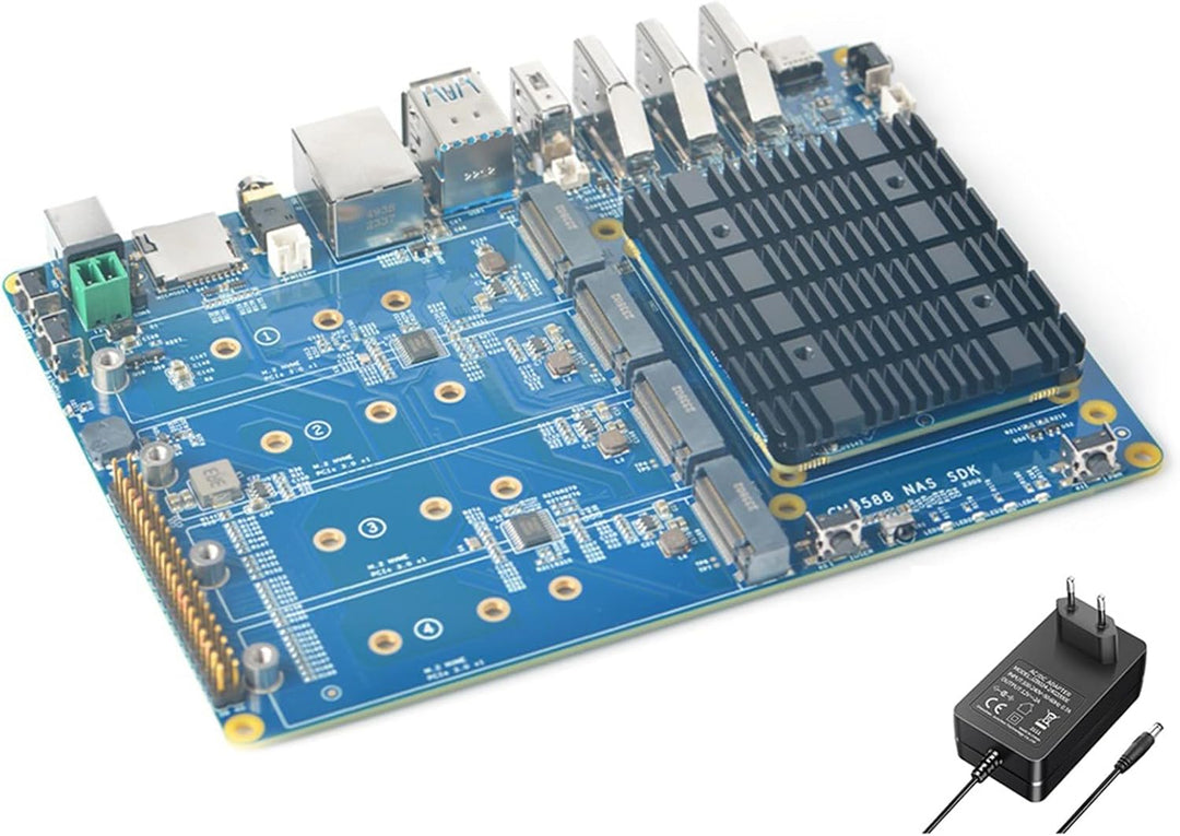 youyeetoo CM3588 Plus Mini NAS Plattform, bis zu 8K Video, RK3588,OpenMediaVault fit,32GB LPDDR5, 4