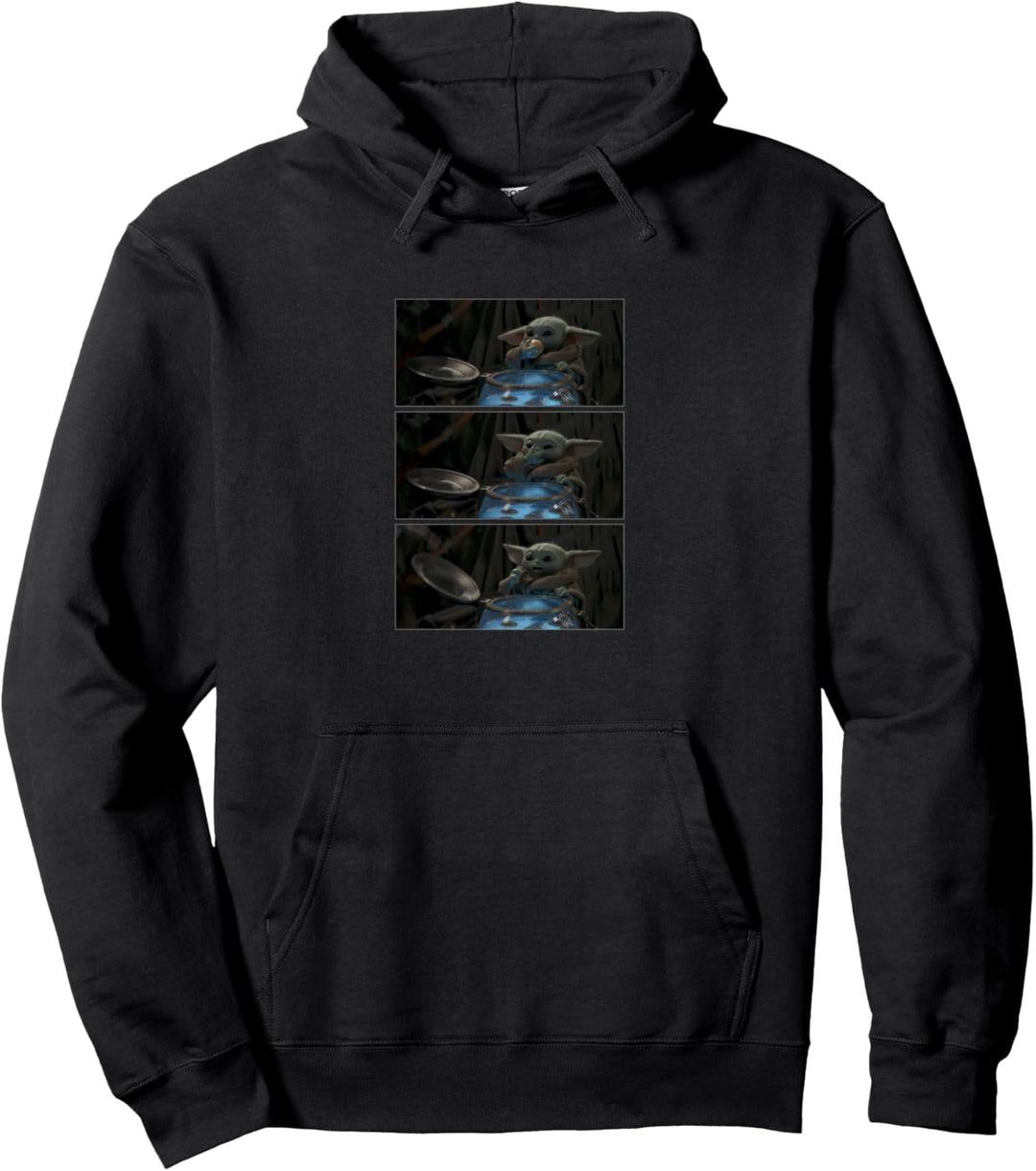 Star Wars: The Mandalorian The Child Eating Panels R4 Pullover Hoodie