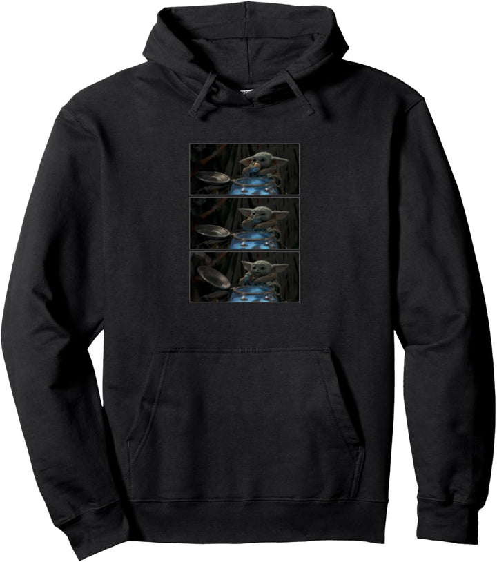 Star Wars: The Mandalorian The Child Eating Panels R4 Pullover Hoodie