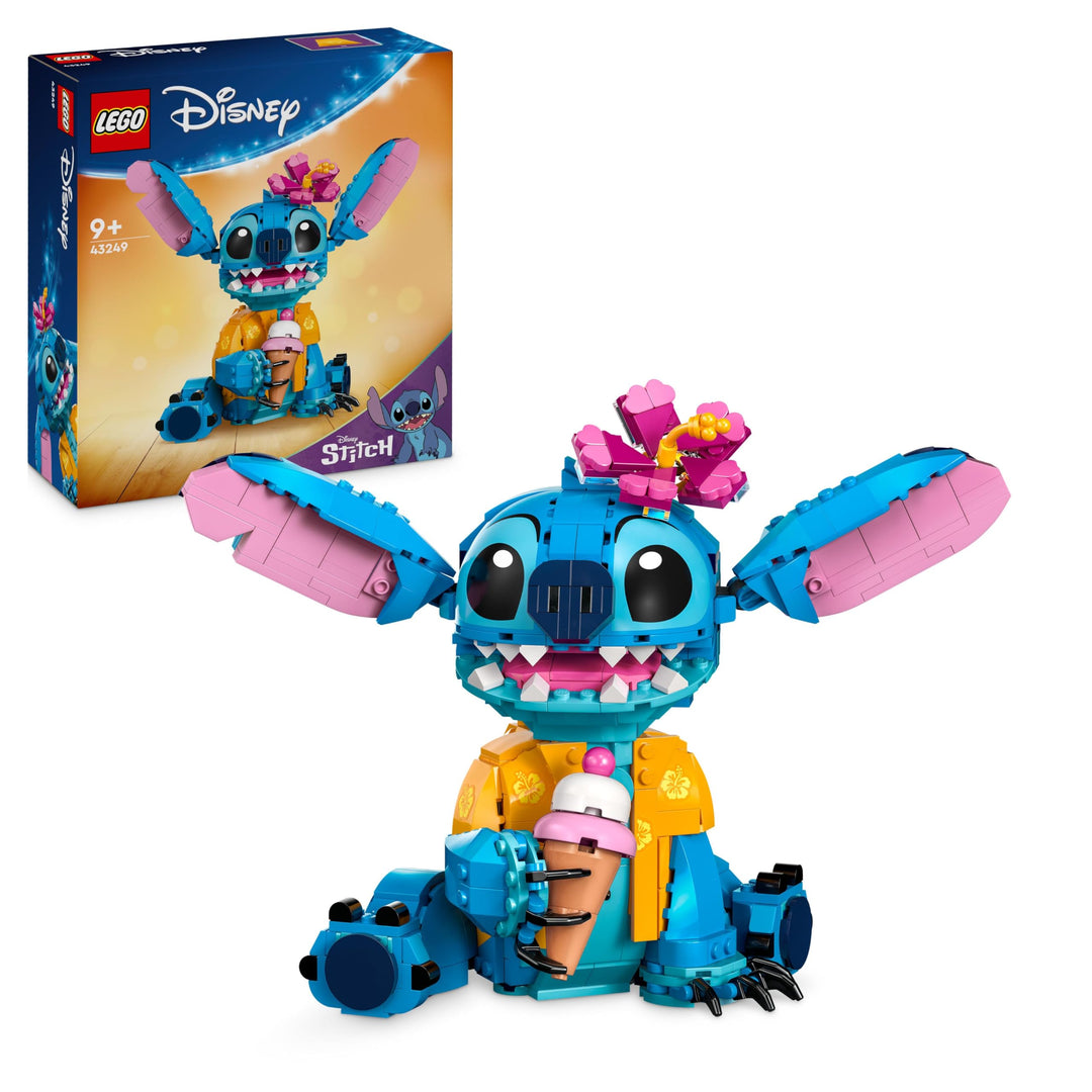 LEGO | Disney 43249 Stitch, Jeu de Construction pour Enfants, Cornet de Glace et Figurine Single, Si