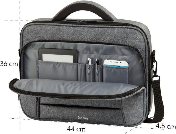 Hama Unisex Business Notebook Tasche (1er Pack) 15,6'' / 40 cm Grau, 15,6'' / 40 cm Grau