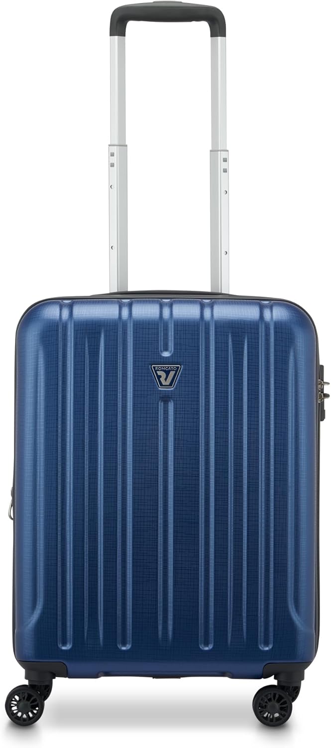Roncato Kinetic 2.0 Kabinen-Trolley 55x40x20/25 cm Erweiterbar - Blau Blau 55 cm [EXP], Blau 55 cm [