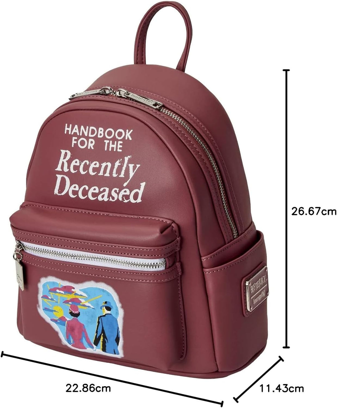 Loungefly Beetlejuice Handbook for the Recently Deceased Womens Double Strap Shoulder Bag Purse