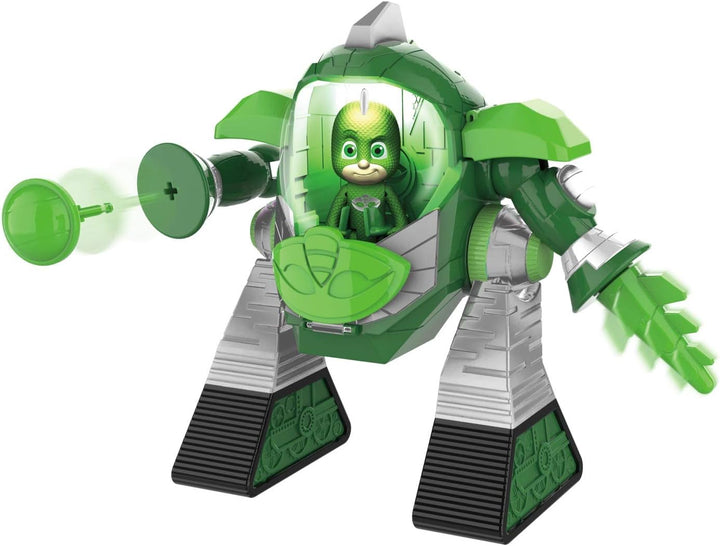 Simba 109402464 PJ Masks Turbo Roboter Gecko, mit Licht, mit Kanone, 23cm, PJ Masks Turbo Roboter Ge