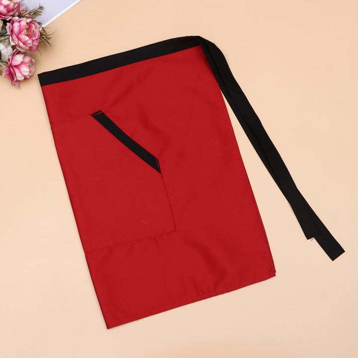 BESTonZON 2 Stück Unisexschürze mit Schürzen mit Taschen Taillenschürze Serverschürzentaschen Halbla