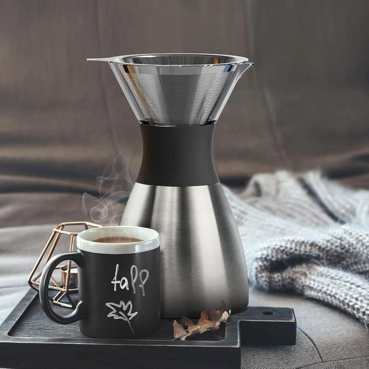 Asobu - Pour Over Filterkaffeebereiter Silber