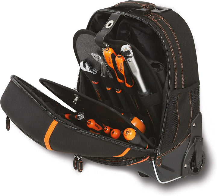 Beta C6T-2106 Werkzeugrucksack aus Hightech-Gewebe Werkzeugtasche (Rollen, Teleskopgriff, 2 herausne