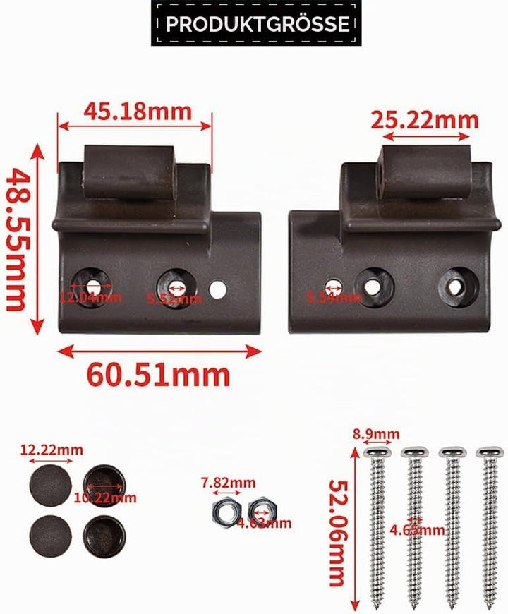 YUCKMZ Dachfenster Griffhebel Griffkonsole Set AF/BA 2stk Ersatzteil Kompatibel mit Braas Atelier-Fe