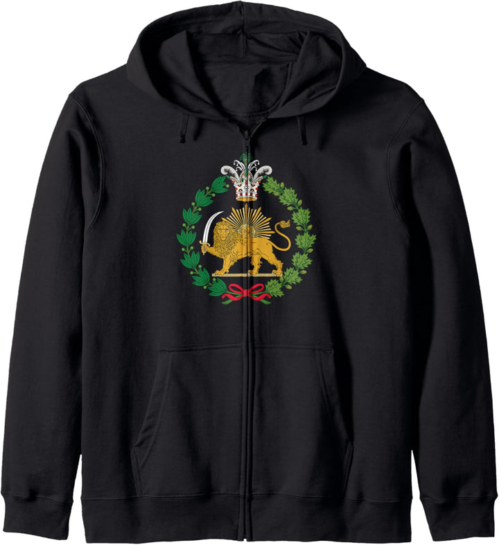 Shir-o-Khorshid Löwe und Sonne, persisches iranisches Symbol Kapuzenjacke