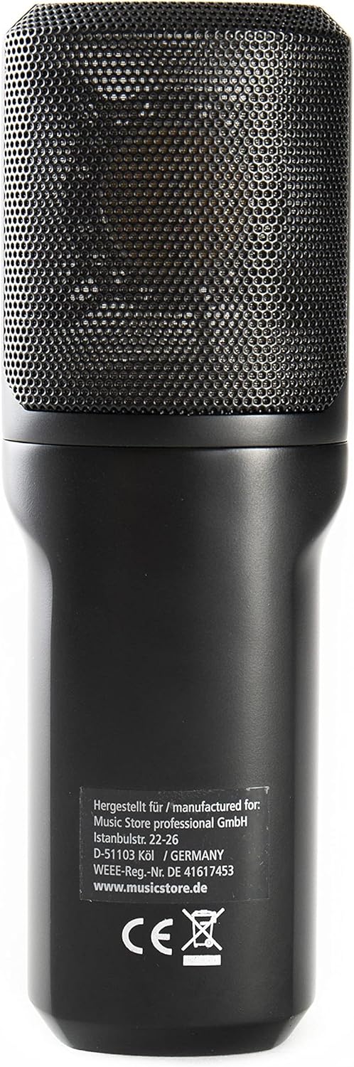 Fame Audio Studio cm-7 Grossmembran Kondensatormikrofon, Schwarz, Nierencharakteristik, 20-20.000Hz