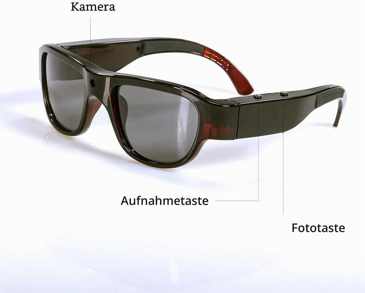 OhO Camera Sunglasses, 32GB Ultra HD Outdoor Sports Action Camera with Built in 16MP Camera and Pola