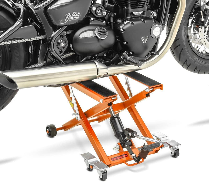 ConStands - Motorrad Hebebühne Hydraulisch XL 500kg Orange