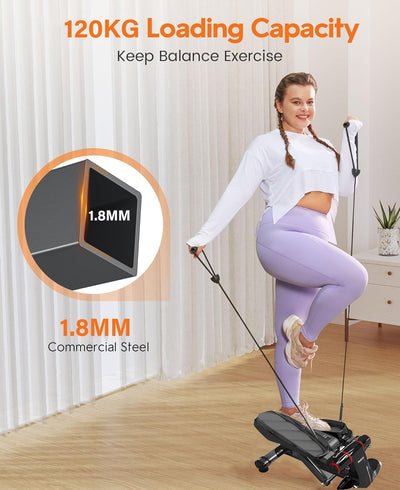 PROIRON Stepper für Zuhause, Up-Down-Stepper mit Display für Bein- und Po-Training, Grösseres Pedal