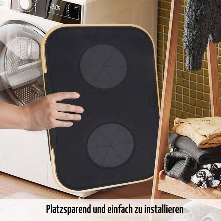 Pfandflaschen Sammelbehälter 2 Fächer, 160L Pfandflaschen Behälter mit 4 Tragetaschen, Grosse Aufbew