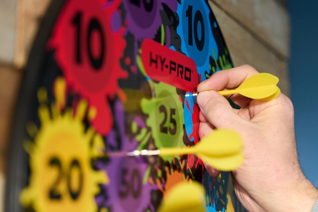 Hy-Pro Magnetisches Dartboard - Doppelseitig, sicheres Dartspiel, Dartboard für Kinder, 12 Darts, 4