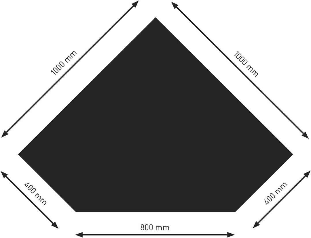 raik PU055-1B5-sw Raik Bodenplatte B5 Diamant schwarz pulverbeschichtet 1000 x 1000 mm