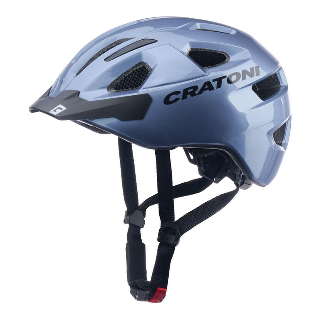 Cratoni C-Swift Allroundhelm Fahrradhelm Inlinerhelm Radhelm, Grösse Uni Blau Metallic Glänzend, Bla