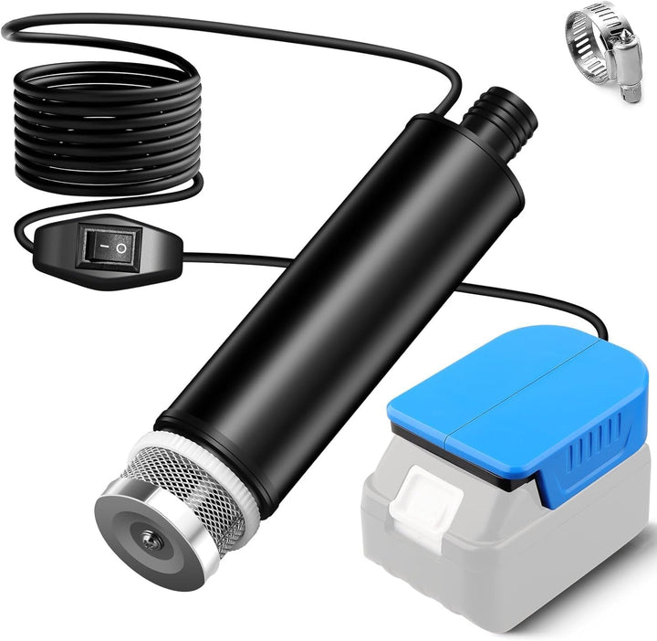 für Makita 18V Wasserpumpe – 120W Kabellose Wassertransferpumpe, 500 GPH Mini-Pumpe für Pool, Garten