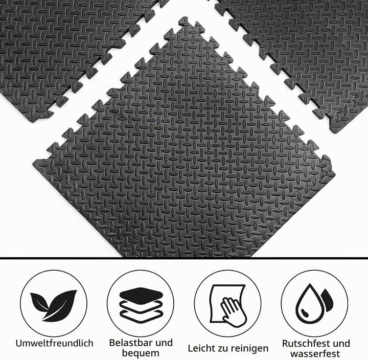 PROIRON Extra Dicke 2cm Bodenschutzmatte Fitness, 60x60cm Schutzmatten Puzzlematte, 6 Puzzle Bodenma