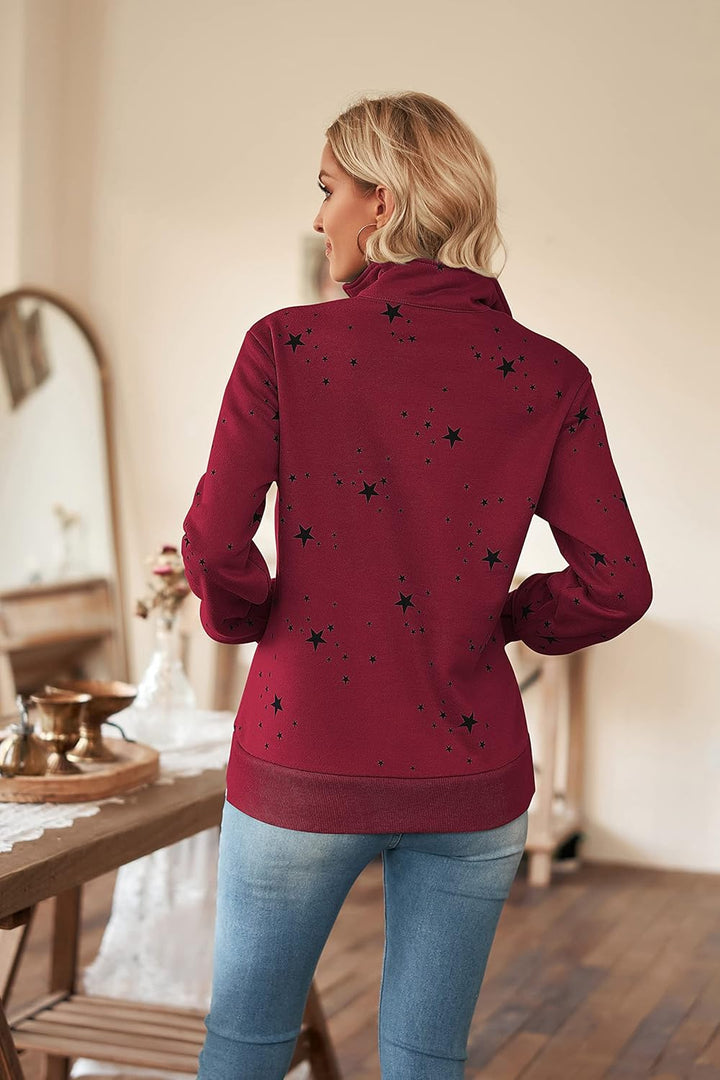 Cassiecy Damen Kapuzenpullover Winter Langarm Hoodie Pullover Baumwoll Casual Sweatshirt Winterjacke